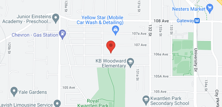 map of 13035 106A AVENUE